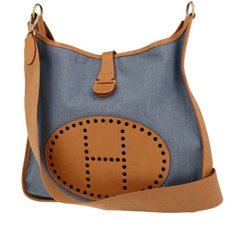 hermes blue bamboo|hermes blue denim bag.